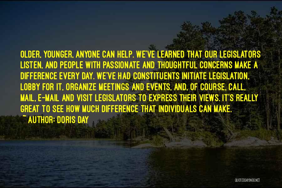Make A Difference Day Quotes By Doris Day