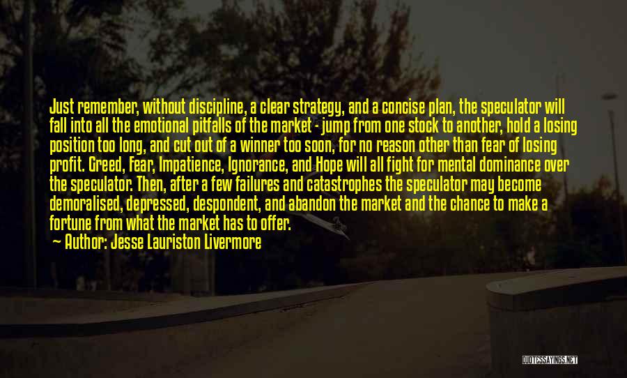 Make A Plan Quotes By Jesse Lauriston Livermore