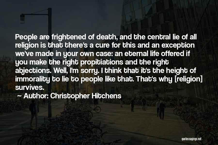 Make An Exception Quotes By Christopher Hitchens