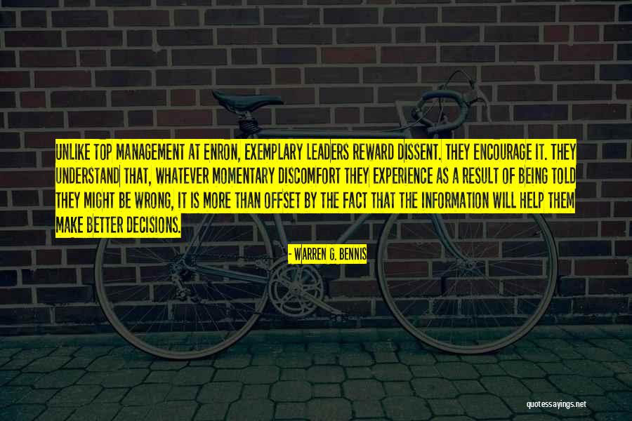 Make Better Decisions Quotes By Warren G. Bennis Make Better Decisions Quotes By Warren G. Bennis