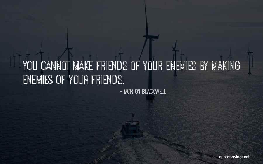 Make Enemies Quotes By Morton Blackwell Make Enemies Quotes By Morton Blackwell