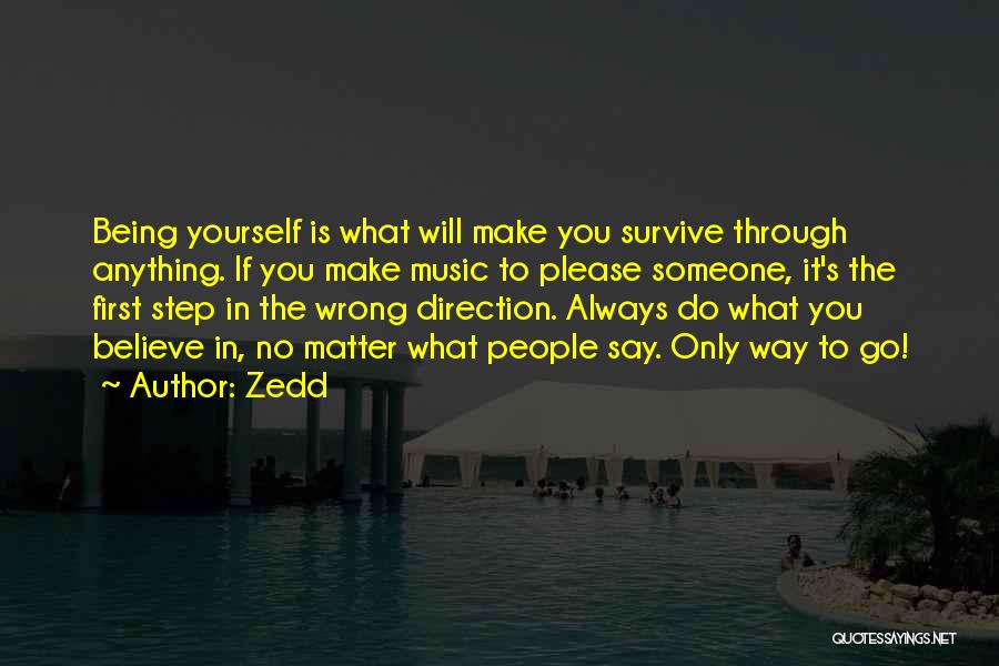 Make It Through Anything Quotes By Zedd