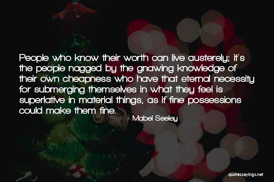 Make It Worth Quotes By Mabel Seeley