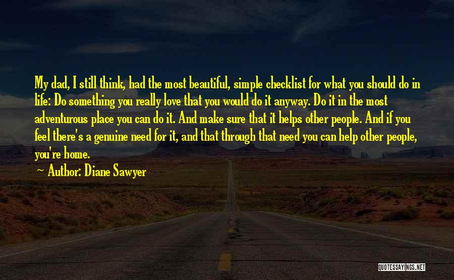 Make Life Simple Quotes By Diane Sawyer