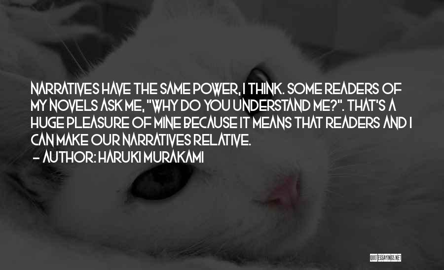 Make Me Think Quotes By Haruki Murakami