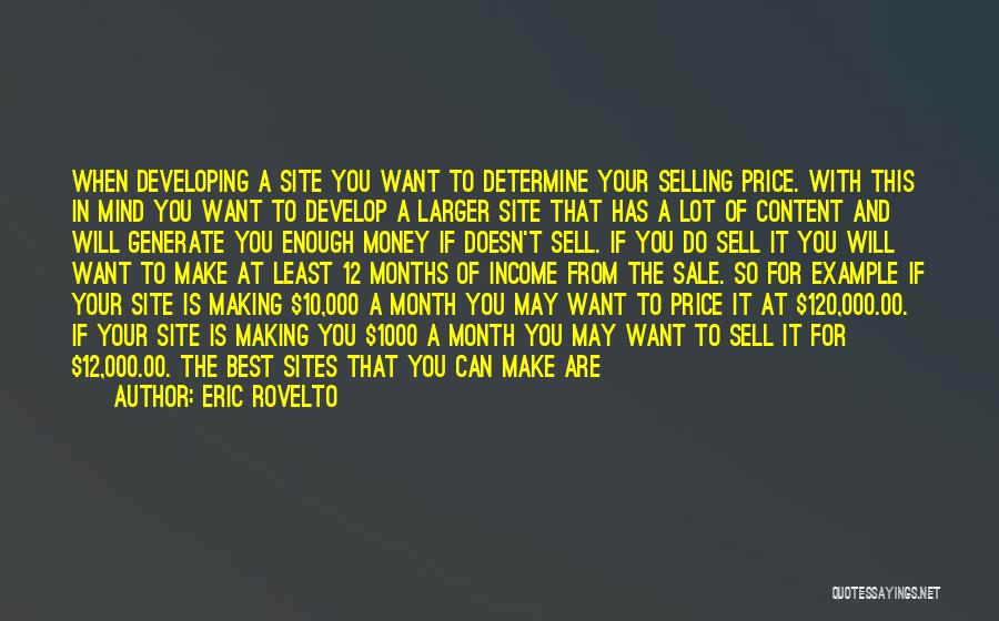 Make Money Selling Quotes By Eric Rovelto