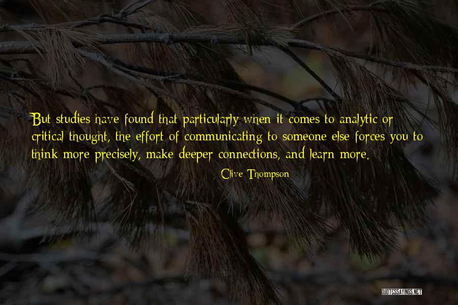 Make More Effort Quotes By Clive Thompson Make More Effort Quotes By Clive Thompson