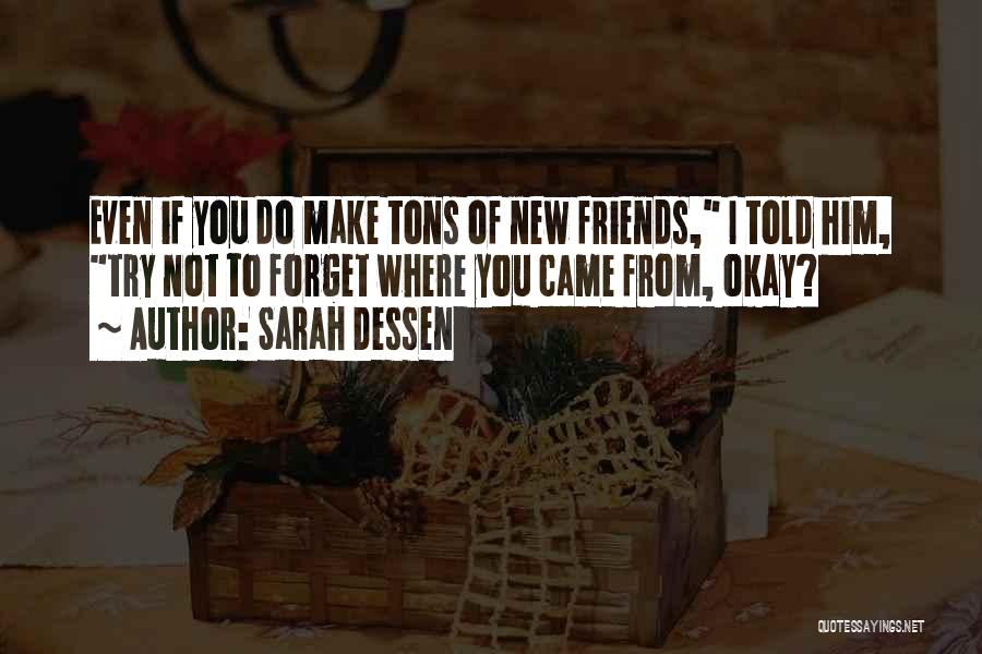 Make New Friends Quotes By Sarah Dessen