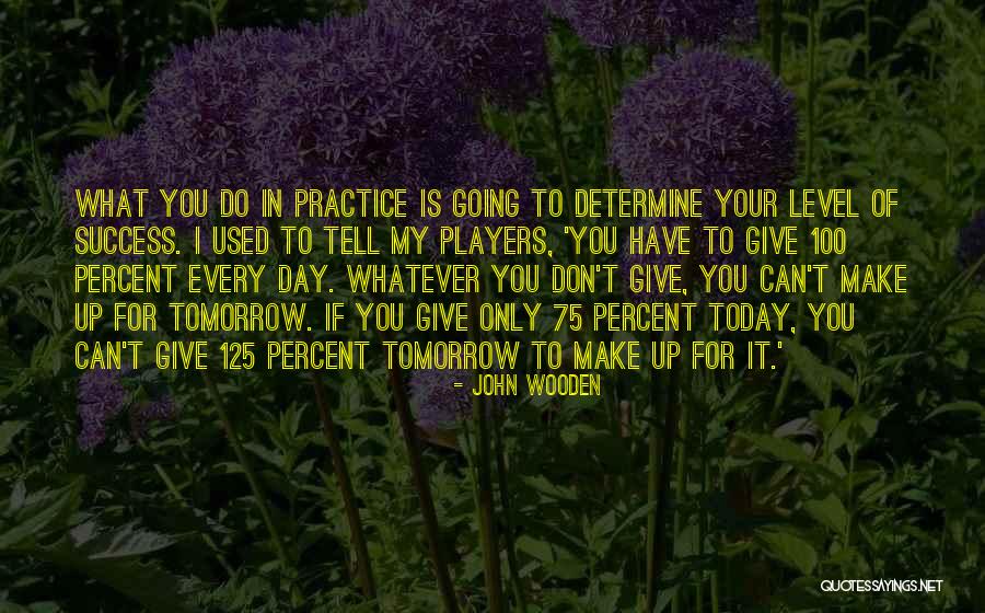 Make The Most Out Of Today Quotes By John Wooden Make The Most Out Of Today Quotes By John Wooden