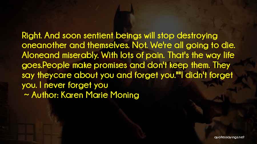 Make The Pain Stop Quotes By Karen Marie Moning