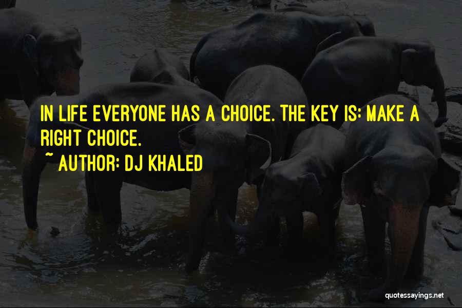 Make The Right Choice Quotes By DJ Khaled