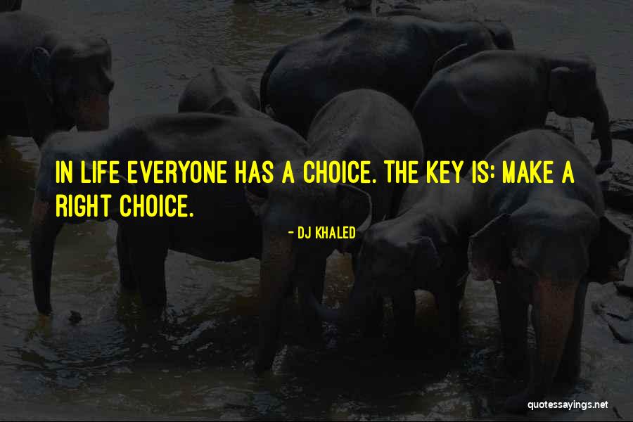 Make The Right Choice Quotes By DJ Khaled