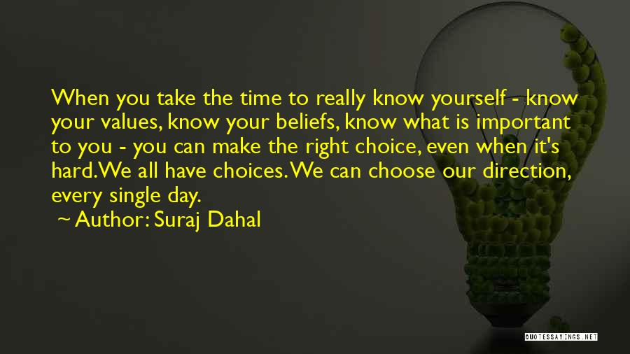 Make The Right Choice Quotes By Suraj Dahal