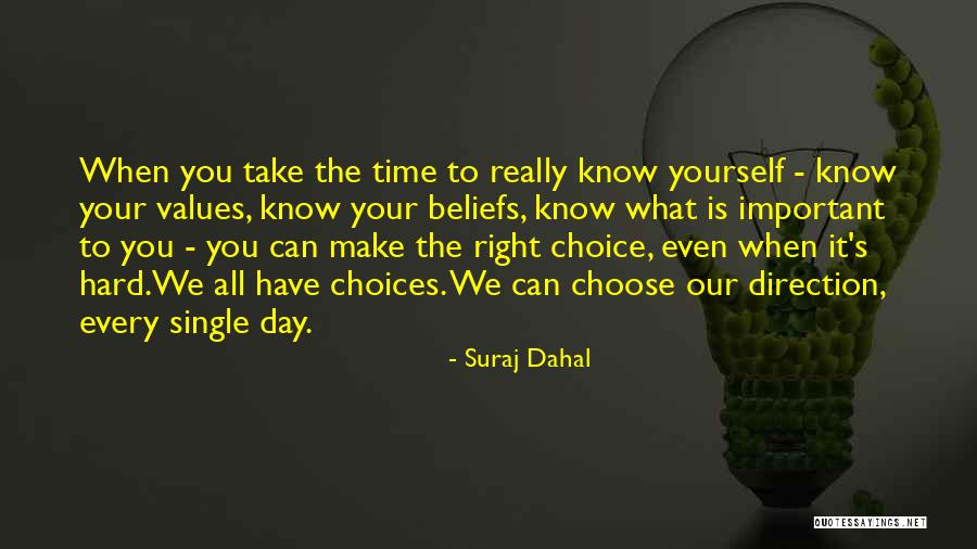 Make The Right Choice Quotes By Suraj Dahal