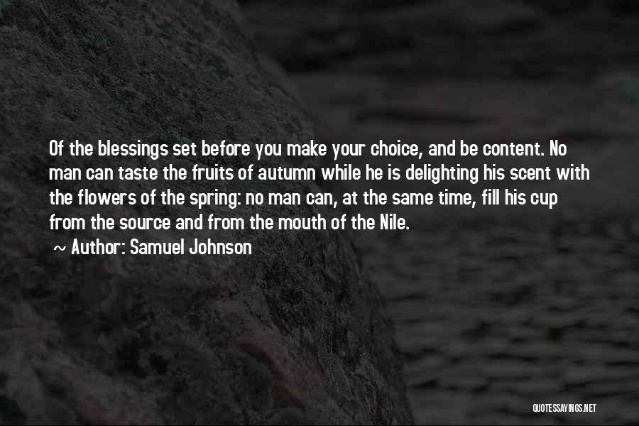 Make Your Choice Quotes By Samuel Johnson