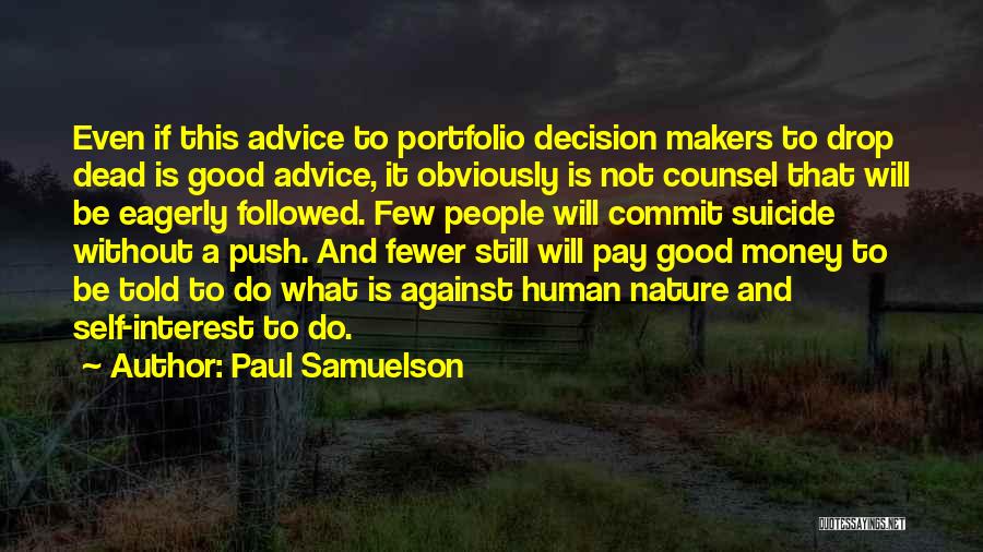 Makers Quotes By Paul Samuelson