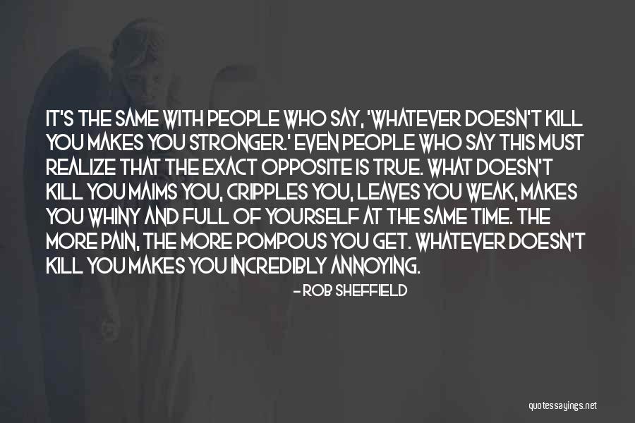 Makes You Stronger Quotes By Rob Sheffield Makes You Stronger Quotes By Rob Sheffield