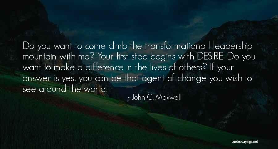 Making A Change In The World Quotes By John C. Maxwell