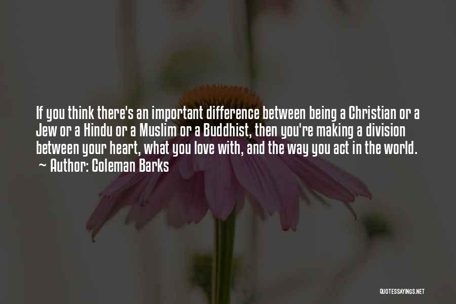 Making A Difference Christian Quotes By Coleman Barks