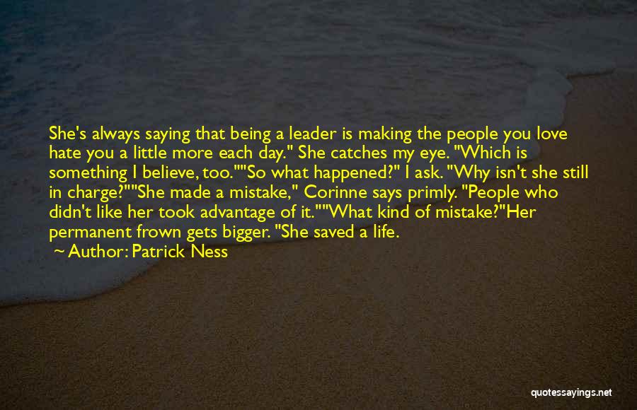 Making A Mistake In Love Quotes By Patrick Ness