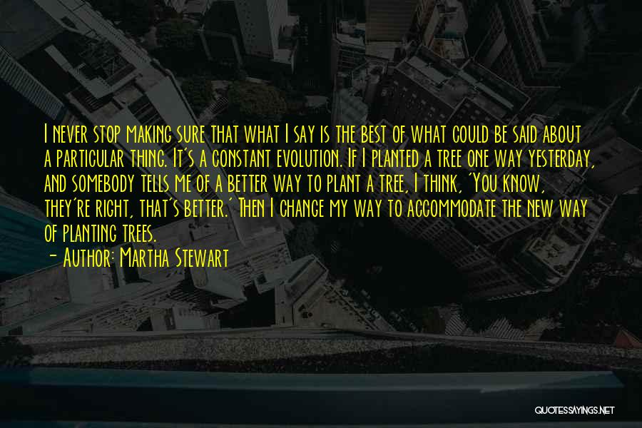 Making Change For The Better Quotes By Martha Stewart