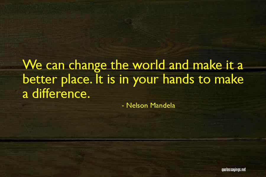 Making Change In The World Quotes By Nelson Mandela Making Change In The World Quotes By Nelson Mandela