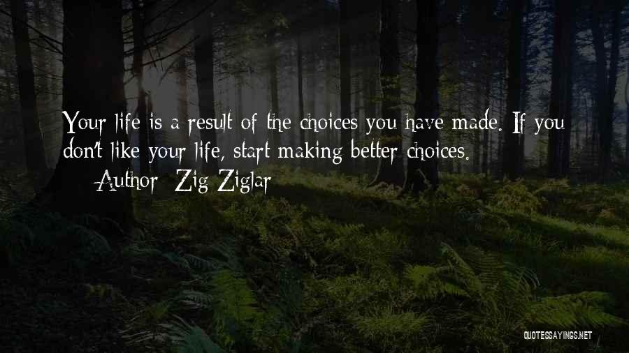 Making Choices For The Better Quotes By Zig Ziglar