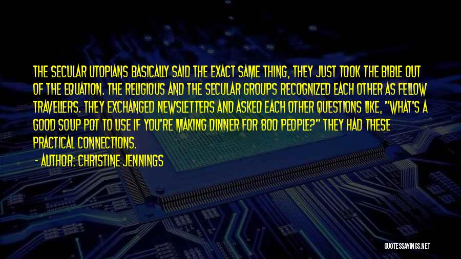 Making Connections Quotes By Christine Jennings