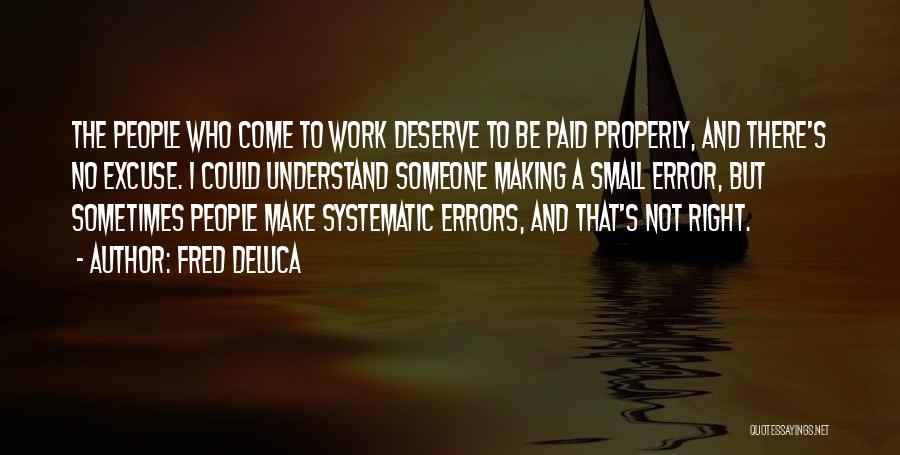 Making Errors Quotes By Fred DeLuca