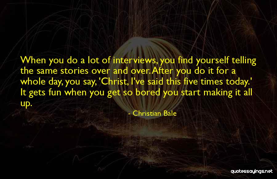 Making Fun Of Yourself Quotes By Christian Bale