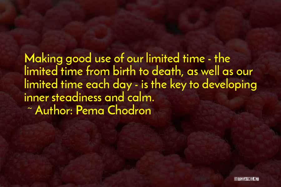 Making Good Use Of The Day Quotes By Pema Chodron