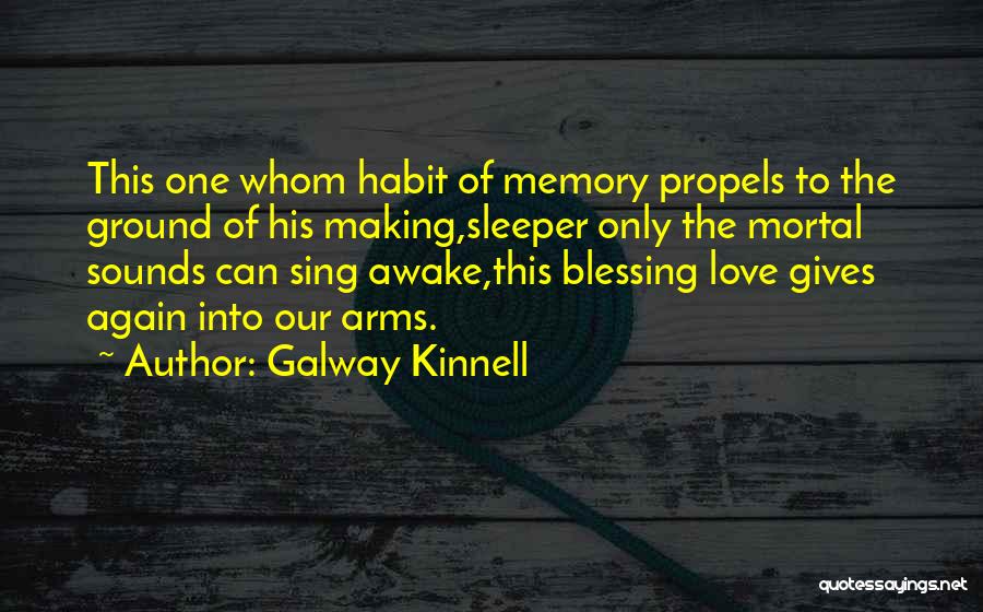 Making Memories With The One You Love Quotes By Galway Kinnell