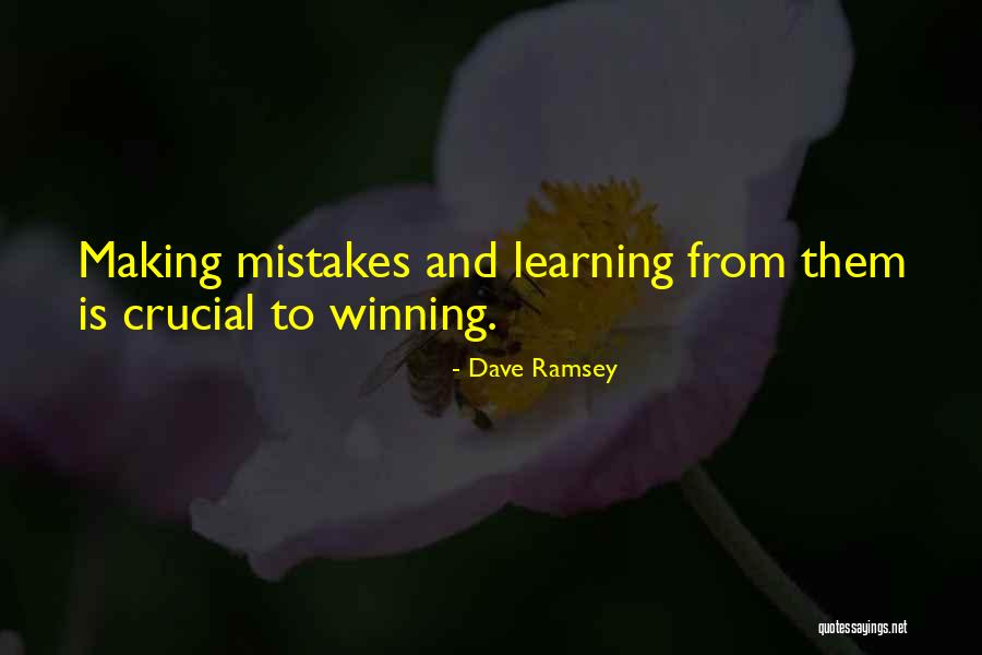 Making Mistakes And Learning Quotes By Dave Ramsey