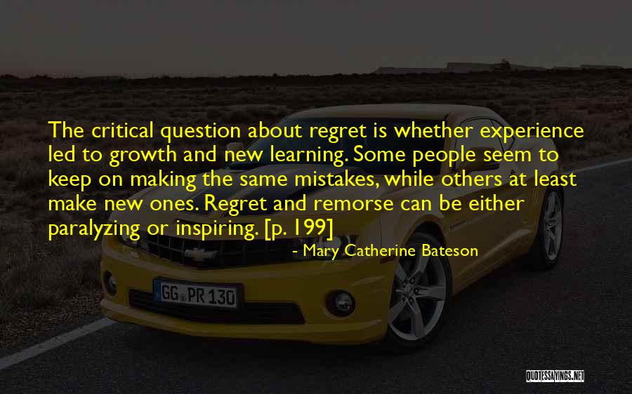 Making Mistakes And Learning Quotes By Mary Catherine Bateson