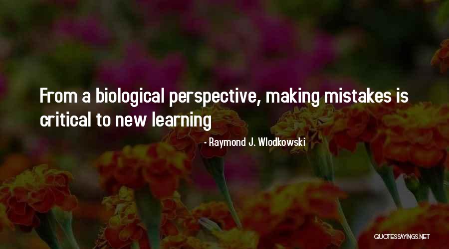 Making Mistakes And Learning Quotes By Raymond J. Wlodkowski