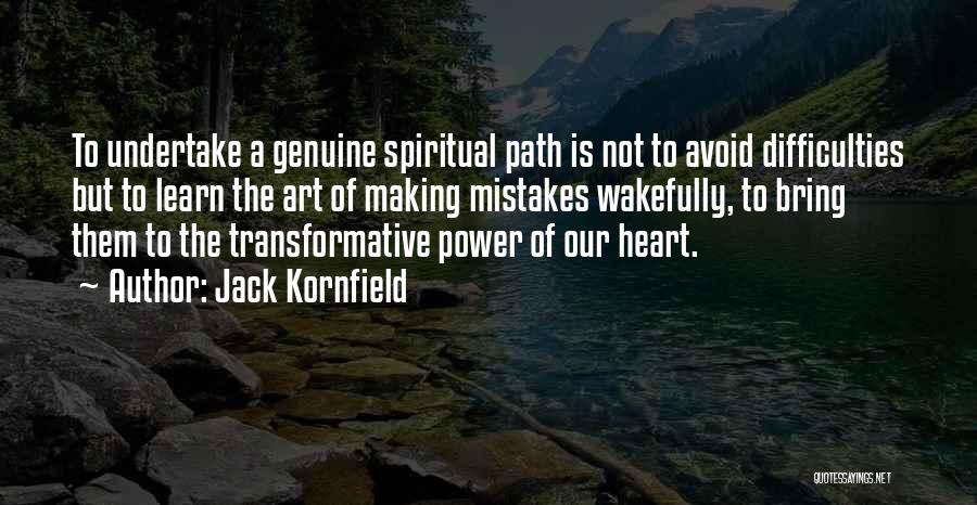 Making Mistakes In Art Quotes By Jack Kornfield