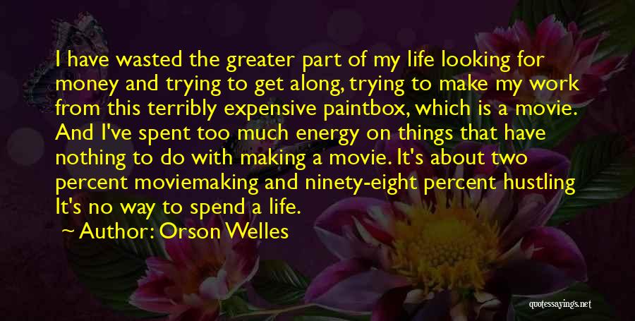 Making Money Hustling Quotes By Orson Welles
