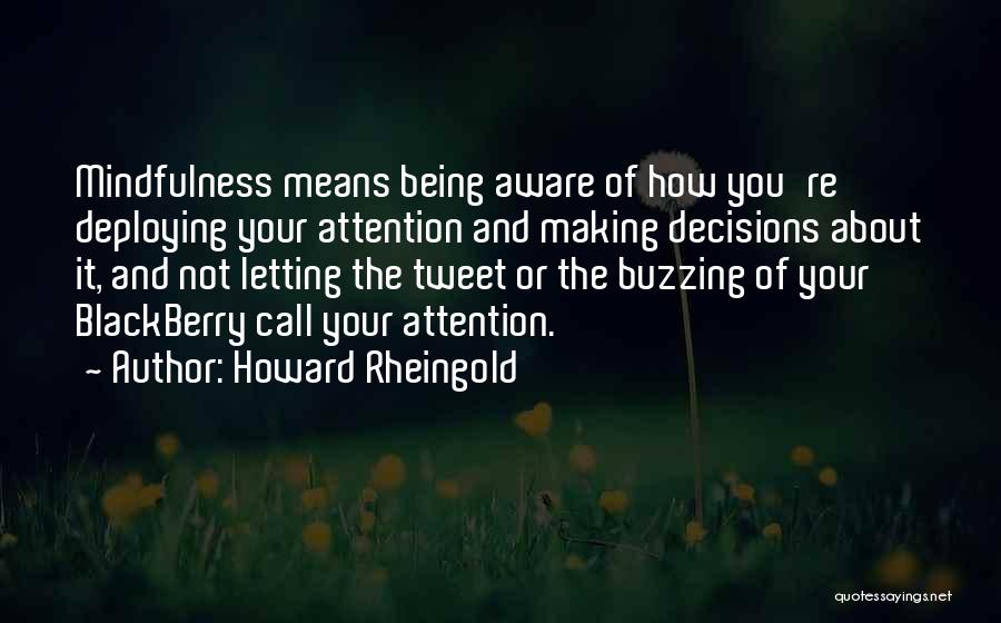 Making My Own Decisions Quotes By Howard Rheingold