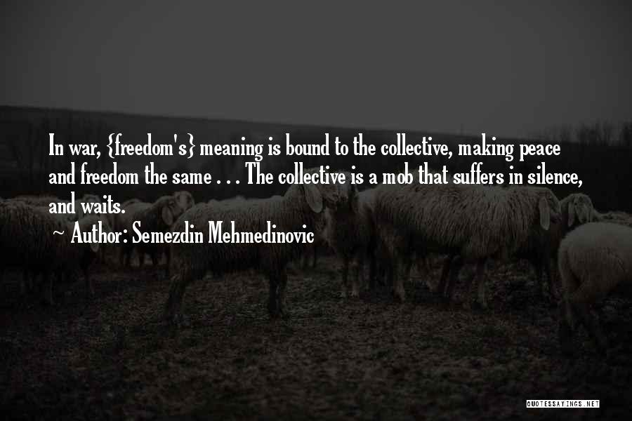 Making Peace With The Past Quotes By Semezdin Mehmedinovic