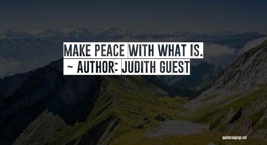 Making Peace With Yourself Quotes By Judith Guest