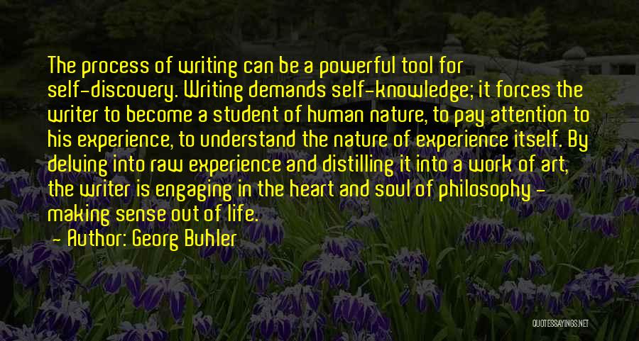 Making Sense Out Of Life Quotes By Georg Buhler