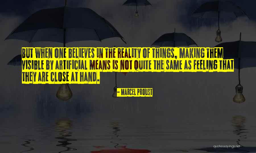Making Things By Hand Quotes By Marcel Proust