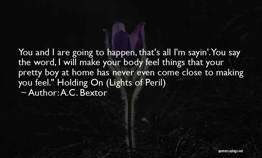 Making Things Happen For Yourself Quotes By A.C. Bextor