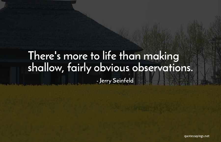 Making Things Obvious Quotes By Jerry Seinfeld
