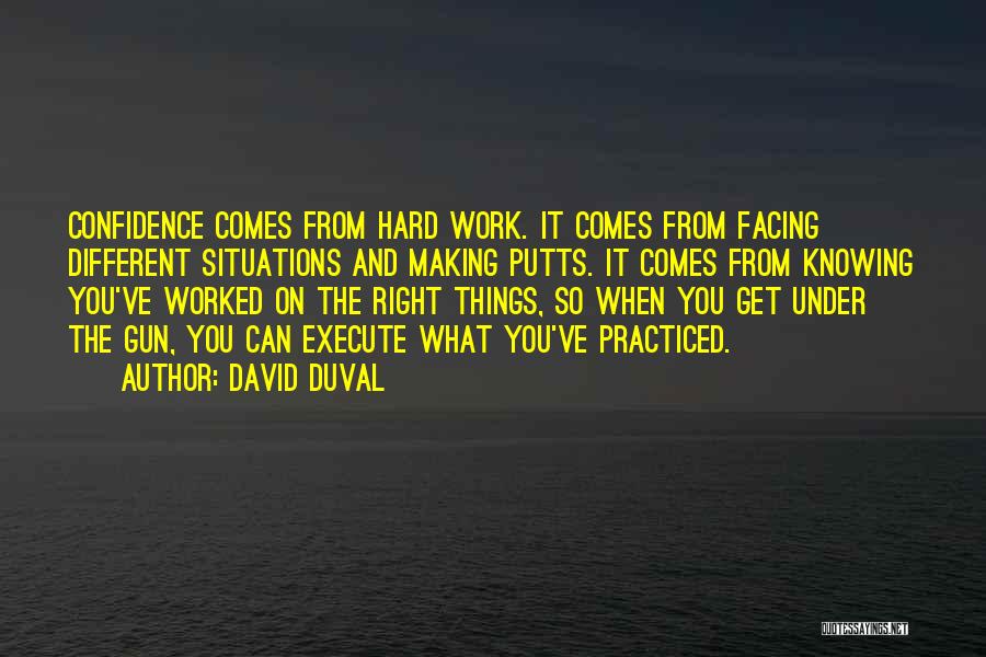 Making Things Work Quotes By David Duval