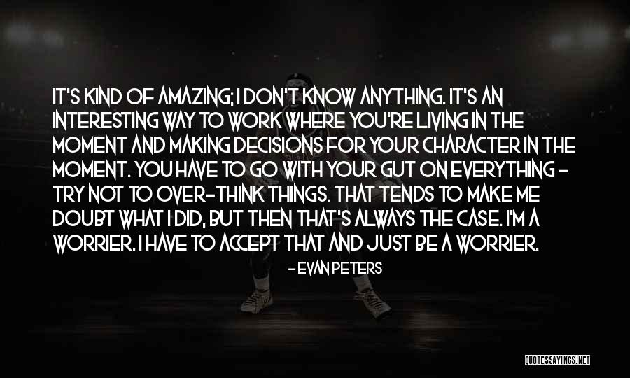 Making Things Work Quotes By Evan Peters