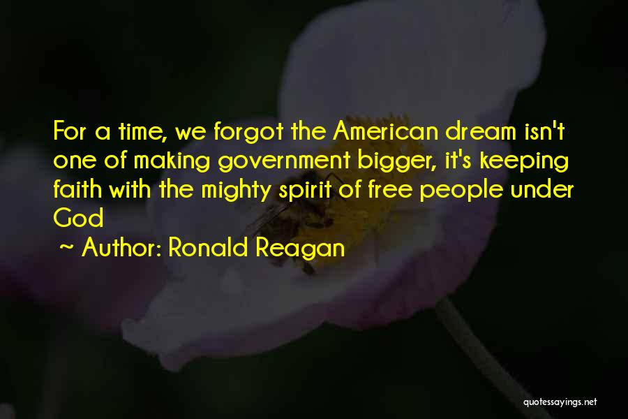 Making Time For God Quotes By Ronald Reagan