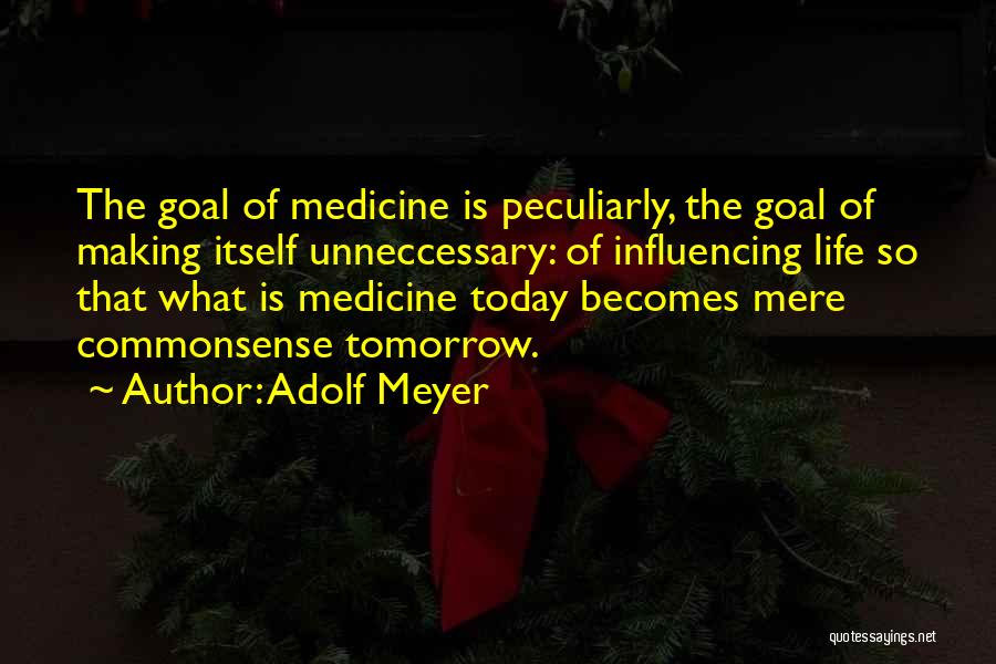 Making Today The Best Quotes By Adolf Meyer