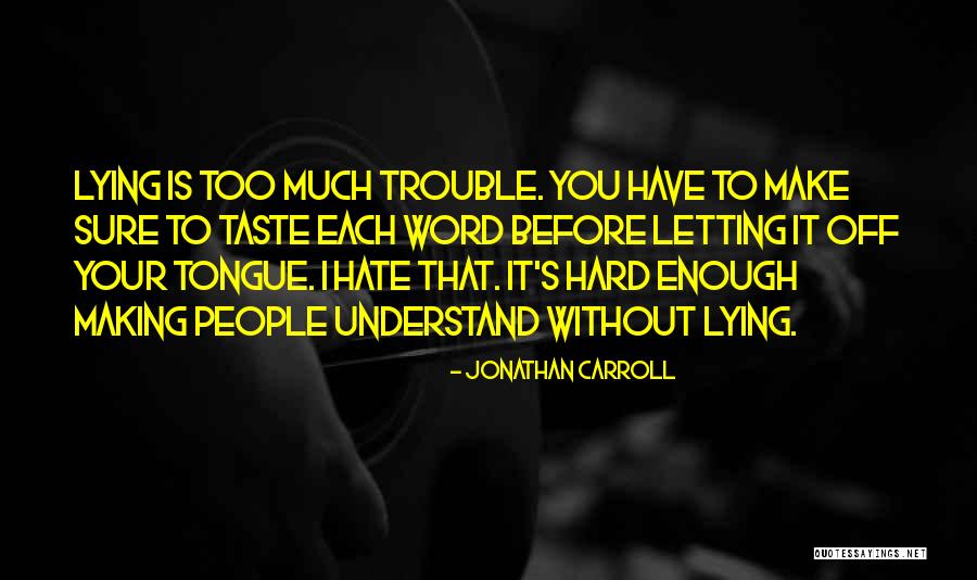 Making Trouble Quotes By Jonathan Carroll Making Trouble Quotes By Jonathan Carroll