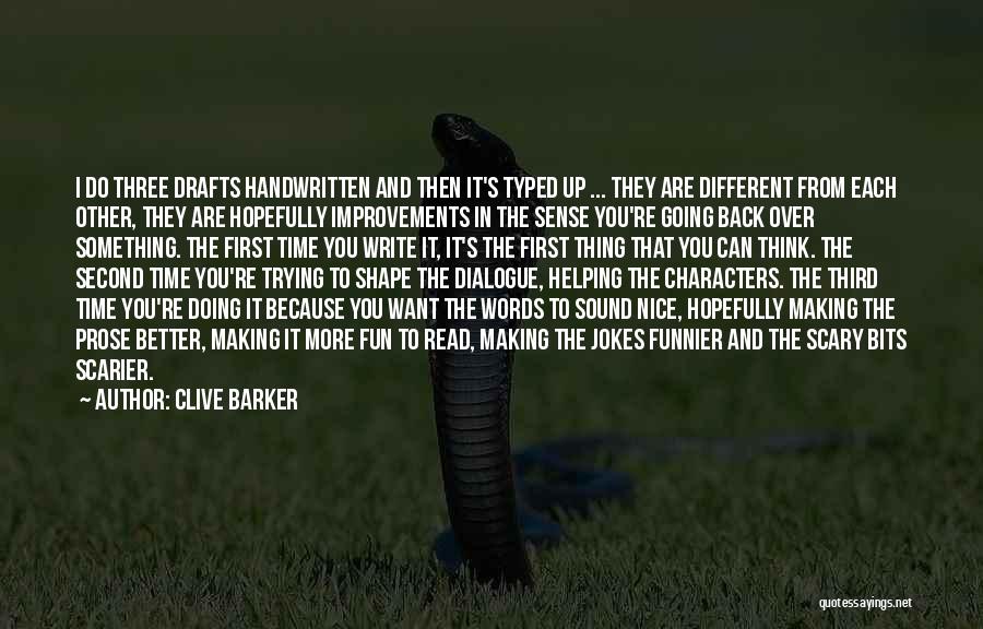 Making Up Words Quotes By Clive Barker